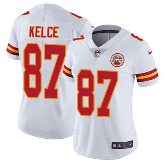 Women's Kansas City Chiefs Travis Kelce Limited Player Jersey White